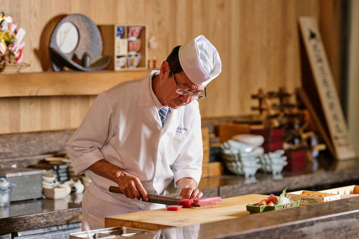 ▲宜蘭力麗威斯汀度假酒店，主廚以日式「和風六味五色」為靈感，構築一道節氣書寫的餐桌敘事。　圖：力麗觀光／提供