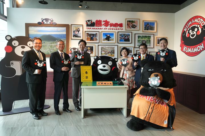 ▲「探索熊本趣」12/14前於桃園機場第二航廈展出，打造原汁原味的熊本觀光主題區。　圖：桃園國際機場公司／提供