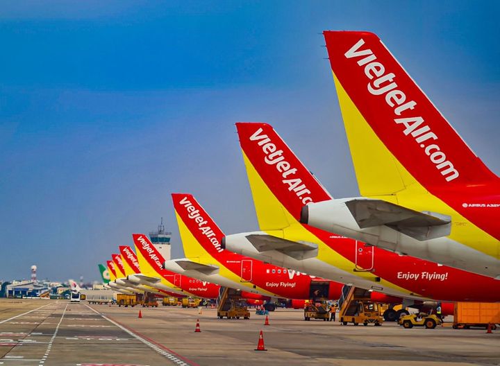 ▲越捷航空飛機。　圖：越捷航空／提供