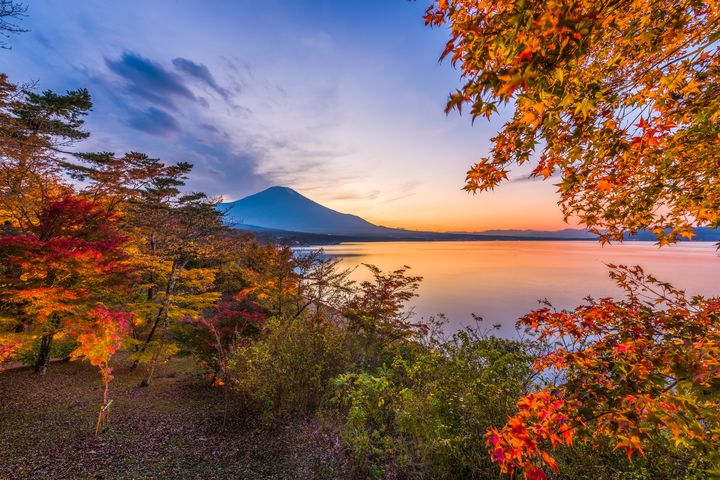 ▲山中湖「夕燒之渚」。　圖：太平洋旅行社／提供