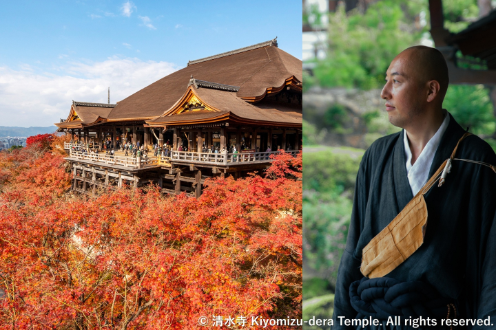 ▲清水寺，右為負責人大西晶允。　圖：HOTEL THE MITSUI KYOTO／提供