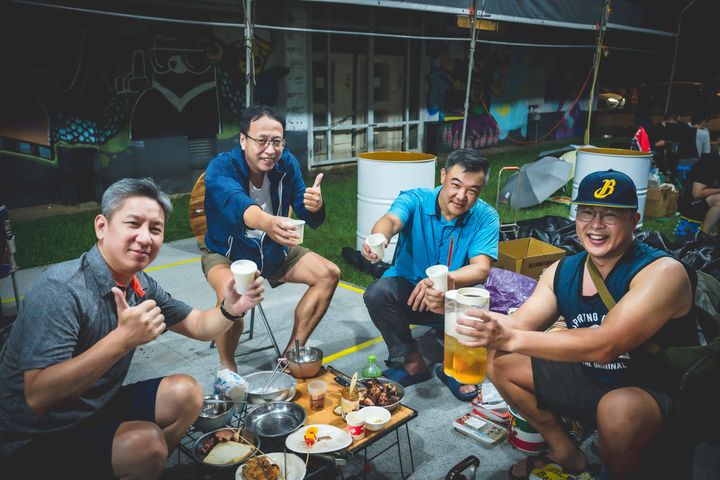 ▲2024中原文創園區烤肉活動－家人朋友團聚。　圖：桃園市政府／提供