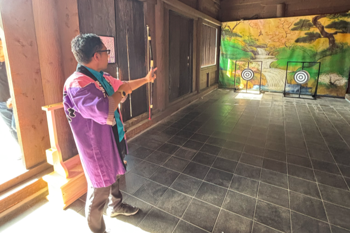 ▲藤原之鄉歷史園區可以進行弓道體驗。　圖：向日遊／提供